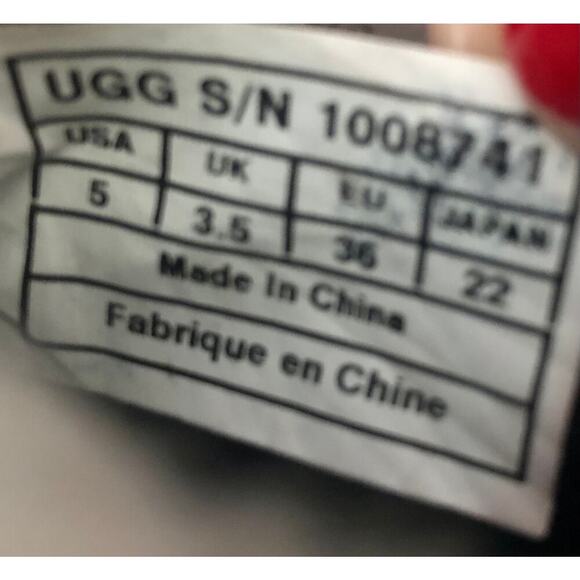 UGG Analise Brown Suede Sheepskin Ankle Boots U.S. Size 5 Lace Up Block Heels - Picture 7 of 8